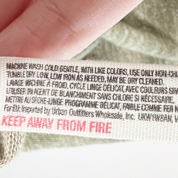 Free People Beach Women Olive Green Cocoon Cowl Neck Marled Pullover Top Size M - Picture 8 of 8